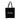 Bean There Black Carry Bag with white logo, durable reusable tote with long handles for everyday use