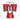 Bialetti Red Mini Express 2 Cup stovetop coffee maker with two red Bicchierini cups for direct-to-cup brewing.