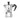 Bialetti Moka Express 1 cup aluminium stovetop coffee maker with black handle on a white background.