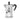 Bialetti Moka Express 2 cup aluminium moka pot with octagonal body and black handle on white background.