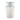 Jura Milk Carafe filled with milk showing ribbed glass design and lid