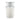 Jura Milk Carafe filled with milk showing ribbed glass design and lid