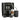 Jura J10 automatic coffee machine brewing a milk-based drink alongside the connected Jura milk container