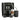 Jura J10 automatic coffee machine brewing a milk-based drink alongside the connected Jura milk container