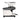 Opposite side view of the La Marzocco Swan grinder showing the large transparent hopper, angled grinding chamber, and portafilter resting on the fork.