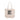 Bean There tote bag in natural canvas with bold “SEEK THE BEST” text print and long shoulder straps