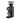 Black Mahlkönig E64WS Grind-By-Sync grinder angled on a white background with bean hopper, 18 g display and portafilter holder
