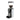 White Mahlkönig E80W Grind-By-Sync grinder with clear bean hopper, 18 g display and portafilter holder on a white background