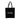 Bean There Black Carry Bag with white logo, durable reusable tote with long handles for everyday use
