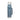Stanley 1.0L insulated bottle in hammertone ice with cup lid attached, front view highlighting durable finish and side handle