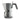 Grey Alessi Induction Moka 9 Cup espresso coffee maker with grey handle and magnetic steel base