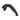 Black Bialetti Moka replacement handle for 3/4 Cup stovetop coffee maker with fitting pin