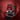 Angled view of red Gaggia Classic espresso machine in dynamic splash background