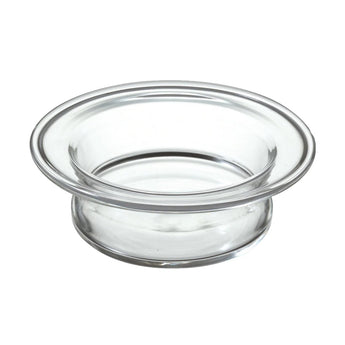 Hario Range Server glass lid in clear heat-resistant glass on a white background