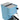 Profitec GO 2.0 blue espresso machine seen from an elevated angle on plain white