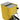 Profitec GO 2.0 yellow espresso machine seen from an elevated angle on plain white