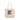 Bean There tote bag in natural canvas with bold “SEEK THE BEST” text print and long shoulder straps
