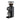 Black Mahlkönig E64WS Grind-By-Sync grinder angled on a white background with bean hopper, 18 g display and portafilter holder