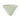 Green Origami porcelain coffee dripper with fluted ceramic design and white rim